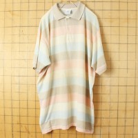 70s 80s USA製 Donegal 半袖 ボーダー ポロシャツ ベージュ ピンク メンズXL アメリカ古着 | Vintage.City Vintage Shops, Vintage Fashion Trends