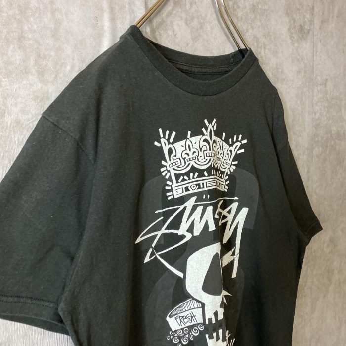 STUSSY skull print T-shirt size M ステューシー　ビッグスカルプリントTシャツ　ストリート | Vintage.City 빈티지숍, 빈티지 코디 정보