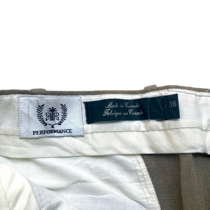90’s “PERFORMANCE” Linen Wide Slacks | Vintage.City 古着屋、古着コーデ情報を発信