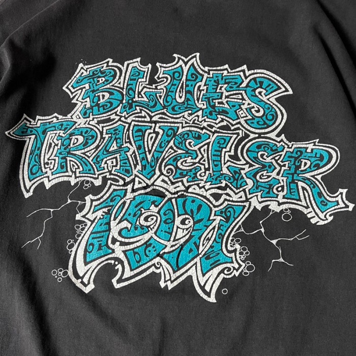 雰囲気系 90s BLUES TRAVELER オフィシャル プリント 半袖 Tシャツ / 90年代 オールド バンT バンド 襤褸 ボロ | Vintage.City 빈티지숍, 빈티지 코디 정보