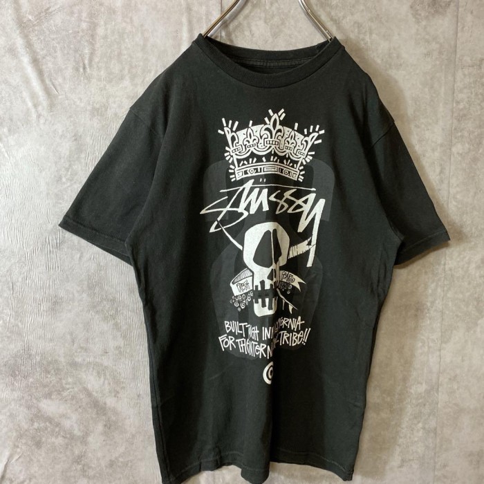 STUSSY skull print T-shirt size M ステューシー　ビッグスカルプリントTシャツ　ストリート | Vintage.City 古着屋、古着コーデ情報を発信