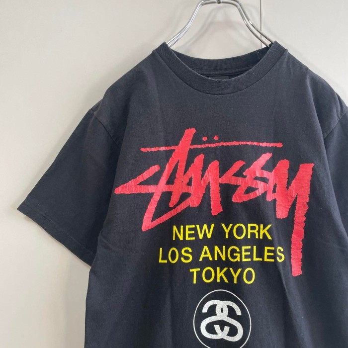 STUSSY world tour logo T-shirt size M 配送C ステューシー　ワールドツアーロゴTシャツ　両面プリント | Vintage.City Vintage Shops, Vintage Fashion Trends