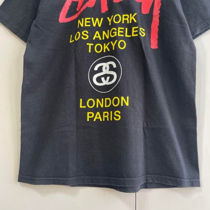 STUSSY world tour logo T-shirt size M 配送C ステューシー　ワールドツアーロゴTシャツ　両面プリント | Vintage.City Vintage Shops, Vintage Fashion Trends