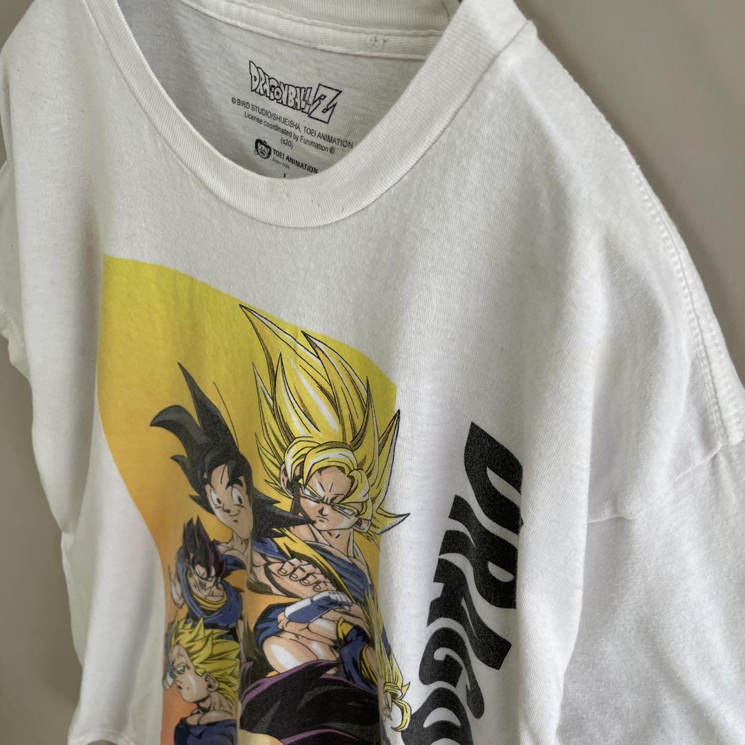 DRAGON BALL Z character print T-shirt size L 配送C ドラゴンボール 