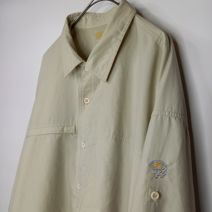 マウンテンハードウェア　メッシュ　ワークシャツ　長袖　オーバーサイズ　刺繍　XL | Vintage.City 빈티지숍, 빈티지 코디 정보
