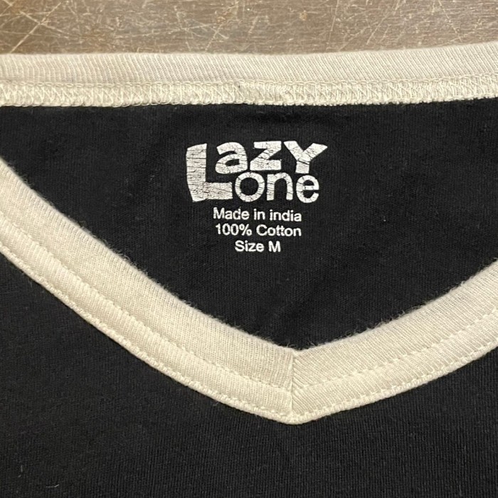 LaZY one プリント　ラグランスリーブ　Tシャツ　長袖Tシャツ　C891 | Vintage.City 빈티지숍, 빈티지 코디 정보