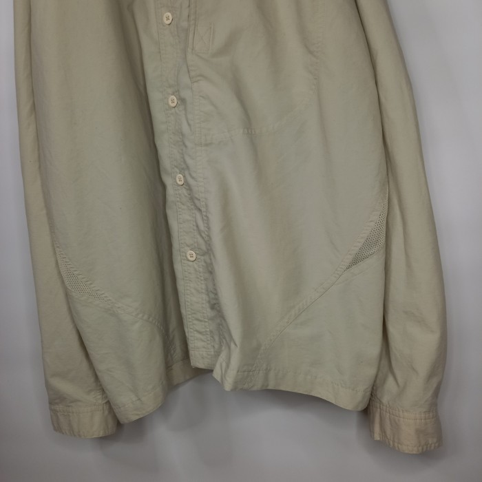 マウンテンハードウェア　メッシュ　ワークシャツ　長袖　オーバーサイズ　刺繍　XL | Vintage.City 古着屋、古着コーデ情報を発信