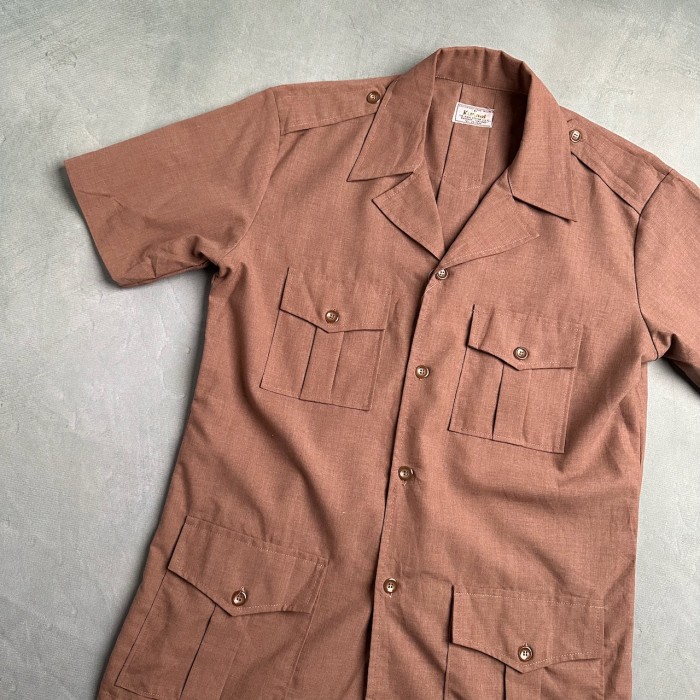 60s~70s　オープンカラーシャツ　開襟　アースカラー | Vintage.City 古着屋、古着コーデ情報を発信