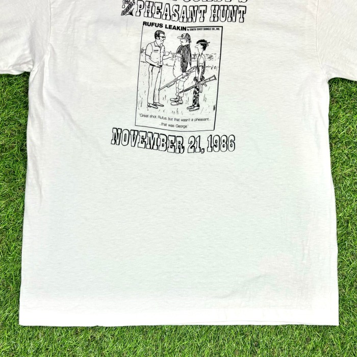【Men's】80s PHEASANT HUNT イラスト ポッケ Tシャツ / Made In USA Vintage ヴィンテージ 古着 半袖 ティーシャツ T-Shirts | Vintage.City 빈티지숍, 빈티지 코디 정보