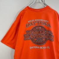 HARLEY-DAVIDSON back print T-shirt size L 相当　配送C　ハーレーダビッドソン　バックプリントTシャツ　橙　ストリート | Vintage.City 빈티지숍, 빈티지 코디 정보