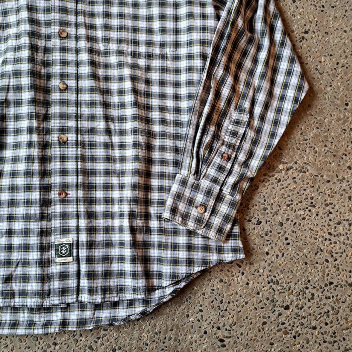 IZOD ボタンダウンチェックシャツ used [305075] | Vintage.City 빈티지숍, 빈티지 코디 정보