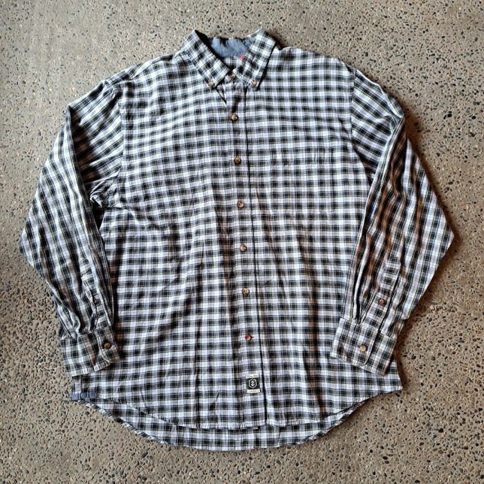 IZOD ボタンダウンチェックシャツ used [305075] | Vintage.City 빈티지숍, 빈티지 코디 정보