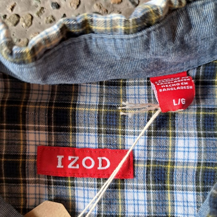 IZOD ボタンダウンチェックシャツ used [305075] | Vintage.City 古着屋、古着コーデ情報を発信