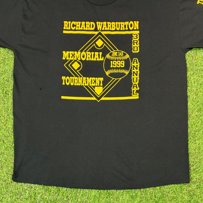 【Men's】90s RICHARD WARBURTON 野球 Tシャツ / Made in USA Vintage ヴィンテージ 古着 ティーシャツ T-Shirts 黒 | Vintage.City 古着屋、古着コーデ情報を発信