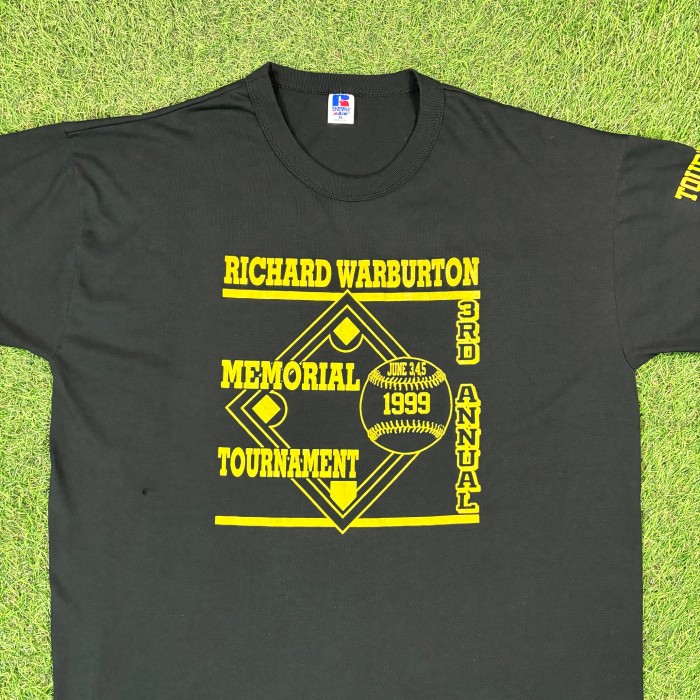 【Men's】90s RICHARD WARBURTON 野球 Tシャツ / Made in USA Vintage ヴィンテージ 古着 ティーシャツ T-Shirts 黒 | Vintage.City 古着屋、古着コーデ情報を発信