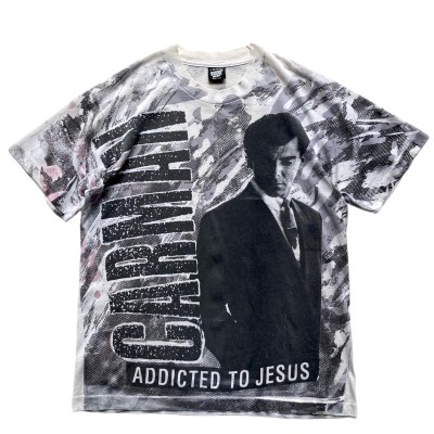 90’s CARMAN “Addicted to Jesus” All Over Print Tee | Vintage.City 古着屋、古着コーデ情報を発信