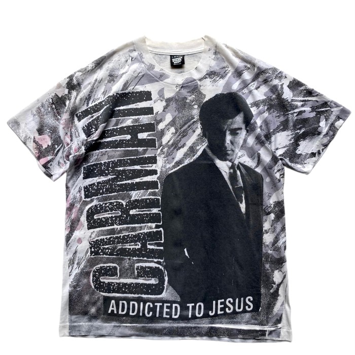 90’s CARMAN “Addicted to Jesus” All Over Print Tee | Vintage.City 빈티지숍, 빈티지 코디 정보