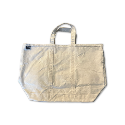 80's~ Land's End Tote Bag Large White ランズエンド トートバッグ キャンバス ホワイト | Vintage.City 빈티지숍, 빈티지 코디 정보