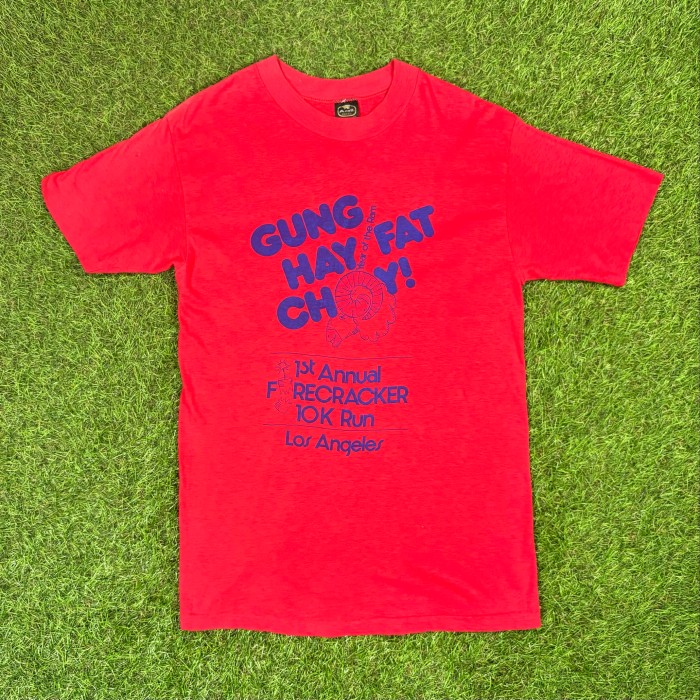 【Men's】 70s Gung Hay Fat Choy Tシャツ / Made In USA 古着 Vintage ヴィンテージ アメリカ製 Chinese New Year 旧正月 | Vintage.City 빈티지숍, 빈티지 코디 정보