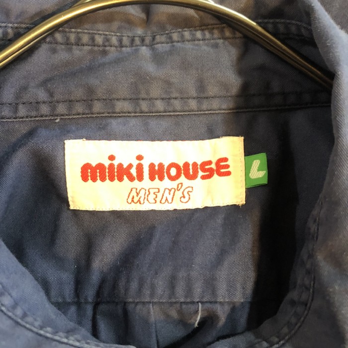90s MIKI HOUSE/ミキハウス ビンテージ 刺繍ロゴ シャツ メンズL | Vintage.City 빈티지숍, 빈티지 코디 정보
