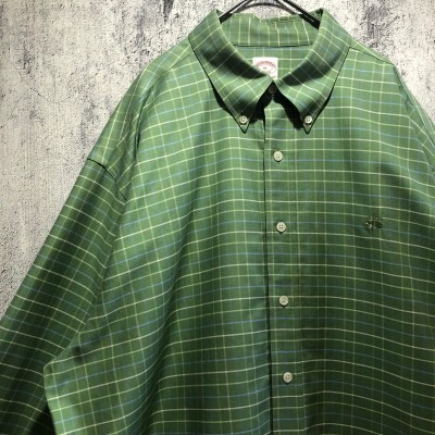 ブルックスブラザーズ チェック BDシャツ スーピマコットン ビック   XL | Vintage.City 古着屋、古着コーデ情報を発信