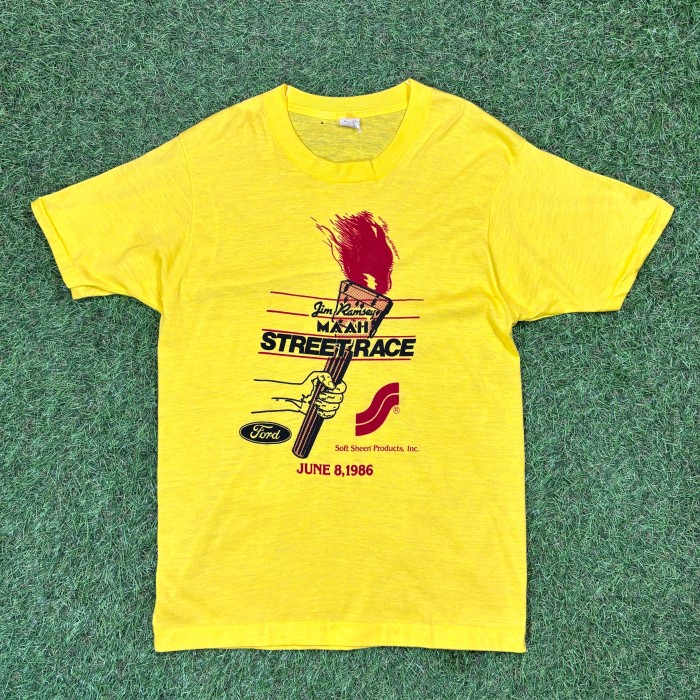 【Men's】 80s MAAH STREET RACE イエロー ーTシャツ / Made In USA Vintage ヴィンテージ 古着 半袖 ティーシャツ T-Shirts 企業物 カンパニー | Vintage.City Vintage Shops, Vintage Fashion Trends