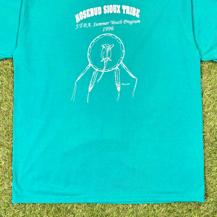【Men's】  90s  ROSEBUD SIOUX TRIBE ドリームキャッチャー  Tシャツグリーン / Made in USA Vintage ヴィンテージ 古着 ティーシャツ T-Shirts 緑 グリーン | Vintage.City 빈티지숍, 빈티지 코디 정보