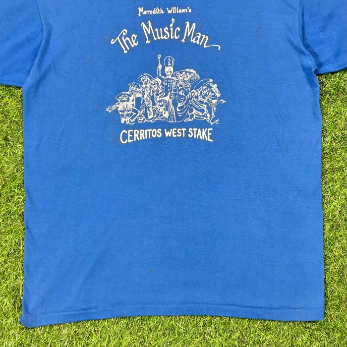 【Men's】  80s  The Music Man イラスト Tシャツ / Made in USA Vintage ヴィンテージ 古着 半袖 ティーシャツ T-Shirts ブルー 青 | Vintage.City 빈티지숍, 빈티지 코디 정보