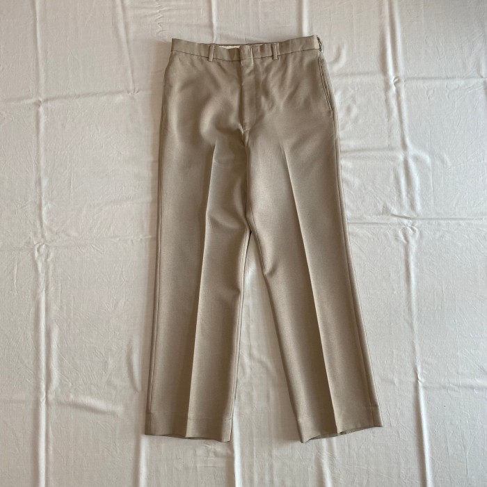 80's~ USA made/ 《US NAVY》polyester flare pants フレアパンツ フレアスラックス | Vintage.City 古着屋、古着コーデ情報を発信