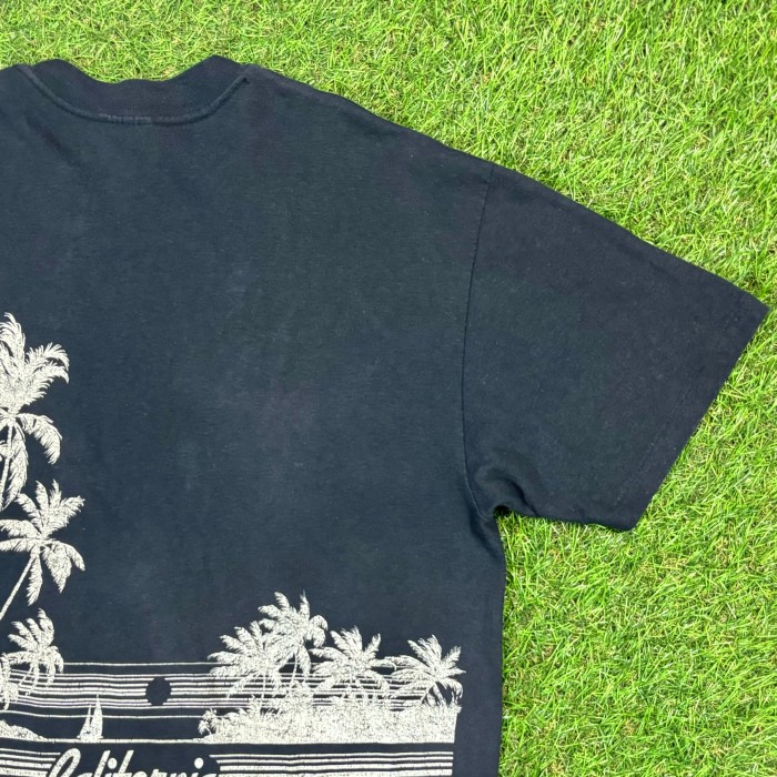 【Men's】 80s パームツリー California ブラック Tシャツ / Made in USA Vintage ヴィンテージ 古着 半袖 ティーシャツ T-Shirts ヤシの木 | Vintage.City 古着屋、古着コーデ情報を発信