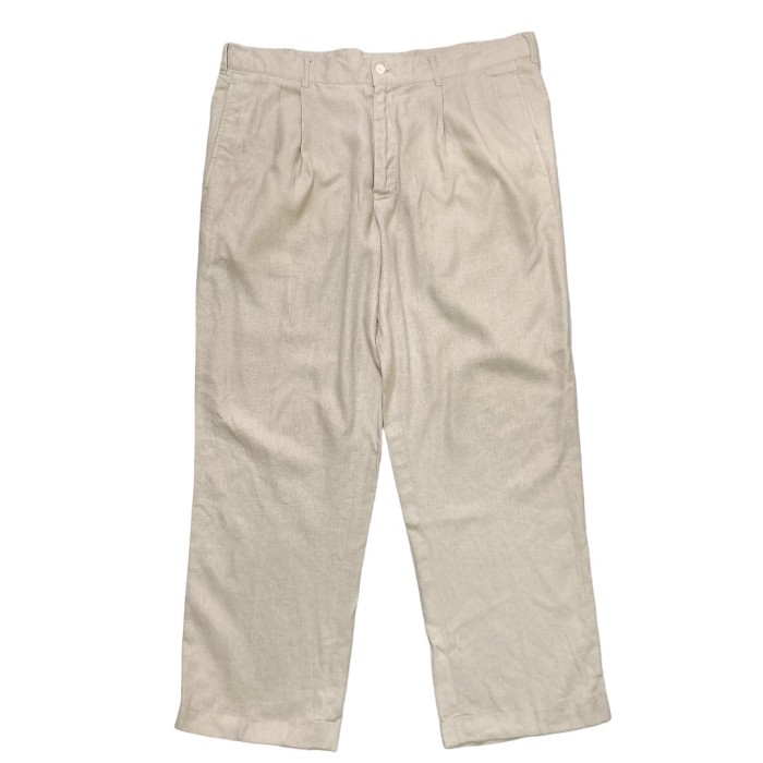 90s Alan Flusser Linen/Rayon 2 tuck design pants | Vintage.City 빈티지숍, 빈티지 코디 정보