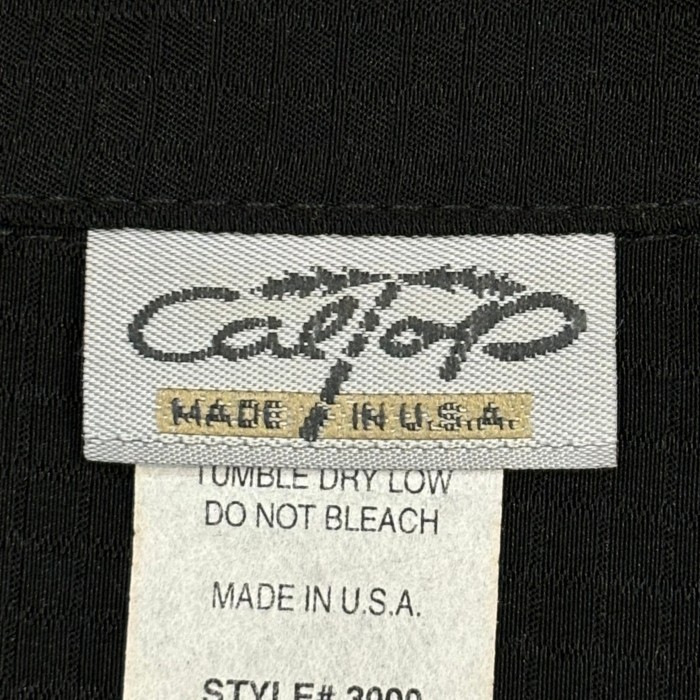 【Men's】 90s Cal Top 格子模様 ブラック 半袖 シャツ / Made in USA Vintage ヴィンテージ 古着 半袖シャツ 大人古着 | Vintage.City 古着屋、古着コーデ情報を発信