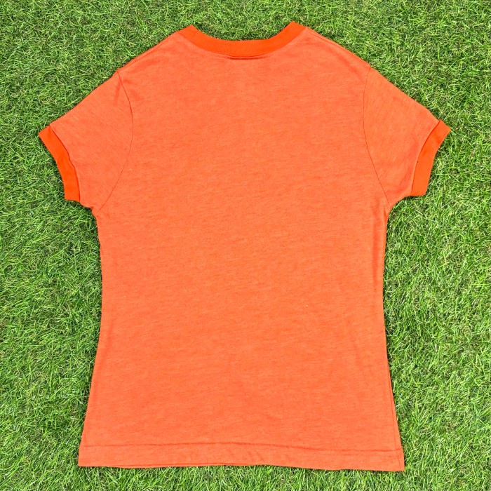 【Lady's】 BOB MARLEY オレンジ リンガー Tシャツ / 古着 半袖 T-Shirts ティーシャツ ボブ・マーリー チビティー チビT | Vintage.City 빈티지숍, 빈티지 코디 정보
