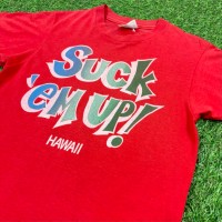 【Mens's】80s HAWAII SUCK EM'UP レッド Tシャツ / Made  In USA Vintage ヴィンテージ 古着 半袖 T-Shirts ティーシャツ | Vintage.City 빈티지숍, 빈티지 코디 정보